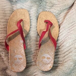 RED Wedge Sandal Size 11